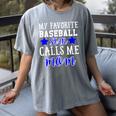 BASEBALL STAR MOM Sporty Design For Proud Baseball Moms Women's Comfort Colors T-Shirt Gray