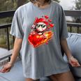 Baseball Valentine's Day Drip Ice Cream Team Women's Comfort Colors T-Shirt Gray Baseball Valentine's Day Drip Ice Cream Team Women's Comfort Colors T-Shirt Gray
