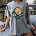 Baseball Waves Ocean Sports Baseball Fans Women's Comfort Colors T-Shirt Gray