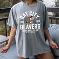 Bay City Beavers Baseball Club Estd 1913 Women's Comfort Colors T-Shirt Gray Bay City Beavers Baseball Club Estd 1913 Women's Comfort Colors T-Shirt Gray