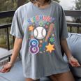 Birthday Boy 8th Birthday Baseball Women's Comfort Colors T-Shirt Gray Birthday Boy 8th Birthday Baseball Women's Comfort Colors T-Shirt Gray