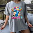 Blue Checkered I Was 6 Now I'm 7 Birthday Cake Baseball Drip Women's Comfort Colors T-Shirt Gray Blue Checkered I Was 6 Now I'm 7 Birthday Cake Baseball Drip Women's Comfort Colors T-Shirt Gray
