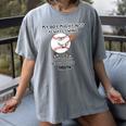 My Boy Might Not Always Swing Humors Baseball Mom Women's Comfort Colors T-Shirt Gray