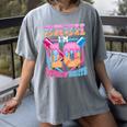 Boys 10 Double Digits 10th Birthday Ice Cream Baseball Drip Women's Comfort Colors T-Shirt Gray