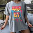 Bro I’m 67 Baseball Drip Number 67 Player 67th Birthday Women's Comfort Colors T-Shirt Gray Bro I’m 67 Baseball Drip Number 67 Player 67th Birthday Women's Comfort Colors T-Shirt Gray