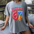 Bruh 67 Baseball Drip Number 67 Player 67th Birthday Women's Comfort Colors T-Shirt Gray Bruh 67 Baseball Drip Number 67 Player 67th Birthday Women's Comfort Colors T-Shirt Gray