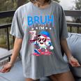 Bruh I'm 7 Baseball Ice Cream Drip It's My 7th Birthday Women's Comfort Colors T-Shirt Gray Bruh I'm 7 Baseball Ice Cream Drip It's My 7th Birthday Women's Comfort Colors T-Shirt Gray