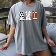 Bunny Football Baseball Sport Easter Day Women's Comfort Colors T-Shirt Gray Bunny Football Baseball Sport Easter Day Women's Comfort Colors T-Shirt Gray