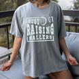 Busy Raising Ballers Graphic For Baseball Moms Women's Comfort Colors T-Shirt Gray Busy Raising Ballers Graphic For Baseball Moms Women's Comfort Colors T-Shirt Gray