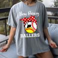 Busy Raising Ballers Baseball Softball Soccer Mom Premium Tri-Blend Women's Comfort Colors T-Shirt Gray