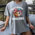 Busy Raising Ballers Basketball Baseball Mom For Women Women's Comfort Colors T-Shirt Gray Busy Raising Ballers Basketball Baseball Mom For Women Women's Comfort Colors T-Shirt Gray