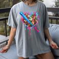 Camo Baseball Heart Drip Valentine Baseball Icecream Boys Women's Comfort Colors T-Shirt Gray Camo Baseball Heart Drip Valentine Baseball Icecream Boys Women's Comfort Colors T-Shirt Gray