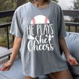 Cheer Baseball Mom Baseball And Cheer Mother Women's Comfort Colors T-Shirt Gray