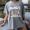 Christmas Baseball Bats Catcher Mitts Holiday Tee Women's Comfort Colors T-Shirt Gray Christmas Baseball Bats Catcher Mitts Holiday Tee Women's Comfort Colors T-Shirt Gray