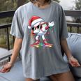 Christmas Baseball Ice Cream Dripping Santa Baseball Drip Women's Comfort Colors T-Shirt Gray Christmas Baseball Ice Cream Dripping Santa Baseball Drip Women's Comfort Colors T-Shirt Gray