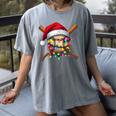 Christmas Baseball Pajama Santa For Men Boys Girls Kids Xmas Women's Comfort Colors T-Shirt Gray Christmas Baseball Pajama Santa For Men Boys Girls Kids Xmas Women's Comfort Colors T-Shirt Gray