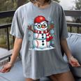 Christmas Baseball Snowman Xmas Pajamas Women Men Boys Women's Comfort Colors T-Shirt Gray Christmas Baseball Snowman Xmas Pajamas Women Men Boys Women's Comfort Colors T-Shirt Gray