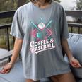 Coffee And Baseball Baseball Player Women's Comfort Colors T-Shirt Gray Coffee And Baseball Baseball Player Women's Comfort Colors T-Shirt Gray