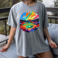 Colorful Baseball Field Home Run Baseball Player Fans Women's Comfort Colors T-Shirt Gray Colorful Baseball Field Home Run Baseball Player Fans Women's Comfort Colors T-Shirt Gray