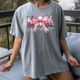 Coquette Baseball Mom Sorry Can't Baseball Bye Mother's Day Women's Comfort Colors T-Shirt Gray Coquette Baseball Mom Sorry Can't Baseball Bye Mother's Day Women's Comfort Colors T-Shirt Gray