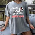 Crazy Proud Soccer Baseball Player Mom Ball Mother Women's Comfort Colors T-Shirt Gray