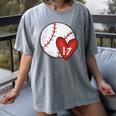 Custom Baseball Mom Number 17 Heart For Mom Mommy Premium Women's Comfort Colors T-Shirt Gray Custom Baseball Mom Number 17 Heart For Mom Mommy Premium Women's Comfort Colors T-Shirt Gray