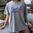 Cute Baseball Mom Heart Matching Mama Mother's Day Women's Women's Comfort Colors T-Shirt Gray