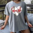 Cute Baseball Mom Heart Mother's Day Sport Mama Mom Life Women's Comfort Colors T-Shirt Gray Cute Baseball Mom Heart Mother's Day Sport Mama Mom Life Women's Comfort Colors T-Shirt Gray