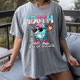 Dabbing Drippy 100th Days Of School Baseball Ice Cream Drip Women's Comfort Colors T-Shirt Gray Dabbing Drippy 100th Days Of School Baseball Ice Cream Drip Women's Comfort Colors T-Shirt Gray