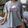 Dad Daddy Of The Rookie Baseball Women's Comfort Colors T-Shirt Gray Dad Daddy Of The Rookie Baseball Women's Comfort Colors T-Shirt Gray