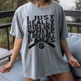 I Dislike Baseball Pants Softball Tball Baseball Mom Women's Comfort Colors T-Shirt Gray