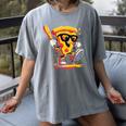 Drippy Pizza Baseball Slice Cartoon Sports Food Women's Comfort Colors T-Shirt Gray Drippy Pizza Baseball Slice Cartoon Sports Food Women's Comfort Colors T-Shirt Gray