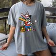 Easter Bunny Baseball Player Batter Rabbit Boys Kids Men Women's Comfort Colors T-Shirt Gray Easter Bunny Baseball Player Batter Rabbit Boys Kids Men Women's Comfort Colors T-Shirt Gray