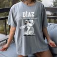 Edwin Diaz Los Angeles D Baseball Players MLBEDD201M Women's Comfort Colors T-Shirt Gray