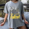 Fallout TV Series Lucy Do Unto Others Baseball Bat Gamer Women's Comfort Colors T-Shirt Gray