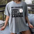 My Favorite Baseball Player Calls Me Gamma Women's Comfort Colors T-Shirt Gray My Favorite Baseball Player Calls Me Gamma Women's Comfort Colors T-Shirt Gray