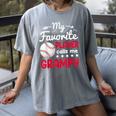 My Favorite Player Calls Me Grampy Baseball Grampy Women's Comfort Colors T-Shirt Gray My Favorite Player Calls Me Grampy Baseball Grampy Women's Comfort Colors T-Shirt Gray