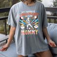 Favorite T-Ball Player Calls Mommy Baseball Mom Women's Comfort Colors T-Shirt Gray