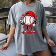 Game Day Baseball Drip Valentine Hearts Sport Lover Women's Comfort Colors T-Shirt Gray