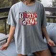Game Day Baseball Leopard Coquette Bow Mama Mom Sister Women's Comfort Colors T-Shirt Gray Game Day Baseball Leopard Coquette Bow Mama Mom Sister Women's Comfort Colors T-Shirt Gray