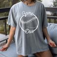 Game Day Baseball Mom Women's Comfort Colors T-Shirt Gray Game Day Baseball Mom Women's Comfort Colors T-Shirt Gray
