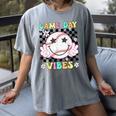 Game Day Vibes Softball Baseball Groovy Game Day Girls Women Women's Comfort Colors T-Shirt Gray Game Day Vibes Softball Baseball Groovy Game Day Girls Women Women's Comfort Colors T-Shirt Gray