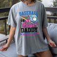 Gender Reveal Baseball Or Bows Daddy Loves You Women's Comfort Colors T-Shirt Gray Gender Reveal Baseball Or Bows Daddy Loves You Women's Comfort Colors T-Shirt Gray