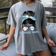 Guatemala Baseball Mom Messy Bun Women's Comfort Colors T-Shirt Gray