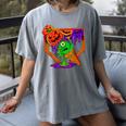 Halloween Baseball Ice Cream Drip Boys Girls Youth Women's Comfort Colors T-Shirt Gray Halloween Baseball Ice Cream Drip Boys Girls Youth Women's Comfort Colors T-Shirt Gray