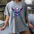 Halloween Baseball Skull Drip Baseball Lifestyle Boy Men Women's Comfort Colors T-Shirt Gray Halloween Baseball Skull Drip Baseball Lifestyle Boy Men Women's Comfort Colors T-Shirt Gray