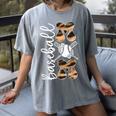 Happy Mother's Day Baseball Mom Leopard Softball Lover Women's Comfort Colors T-Shirt Gray Happy Mother's Day Baseball Mom Leopard Softball Lover Women's Comfort Colors T-Shirt Gray