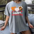 Happy Valentine’s Day Basketball Football Baseball Hearts Women's Comfort Colors T-Shirt Gray Happy Valentine’s Day Basketball Football Baseball Hearts Women's Comfort Colors T-Shirt Gray
