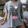 My Heart Is On That Field Ball Nana Baseball Mom Women's Comfort Colors T-Shirt Gray My Heart Is On That Field Ball Nana Baseball Mom Women's Comfort Colors T-Shirt Gray