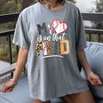 My Heart Is On That Field Mother's Day Baseball Mom Women Women's Comfort Colors T-Shirt Gray